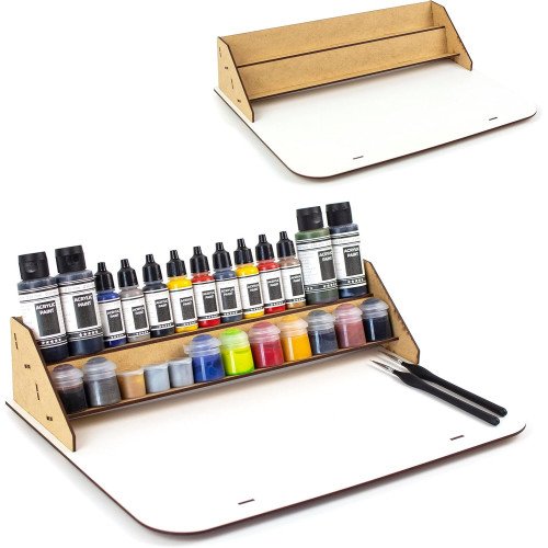 Mesa de Trabajo Soporte Organizador Pinturas modelismo – (Inicio)