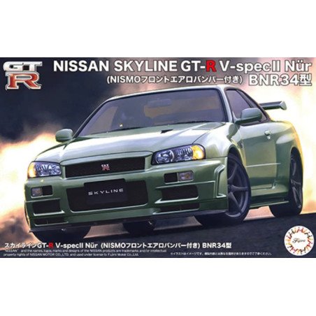 Nissan BNR34 Skyline GT-R V-Spec II Fujimi