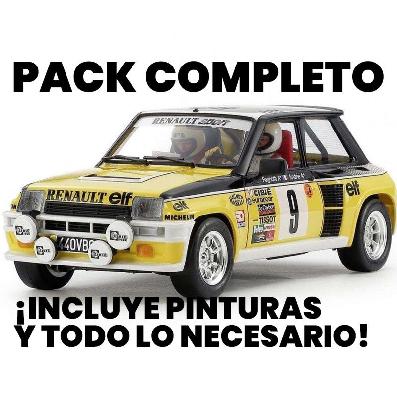 (PACK BASICO) Renault 5 Rally (Incluye todo para el montaje) (PACK BASICO) Renault 5 Rally (Incluye todo para el montaje)