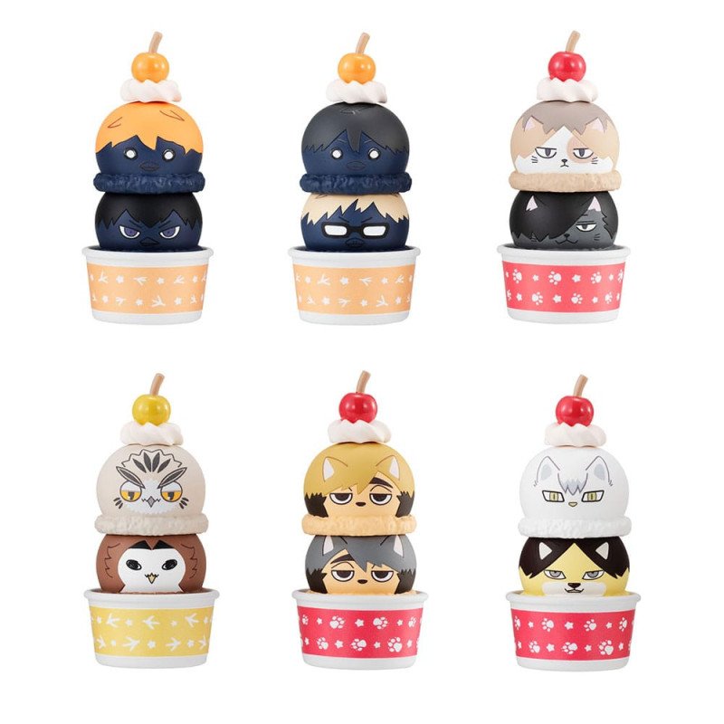 Haikyu!! Pack de 6 Figuras Tsumichen Stack up & Change 8 cm