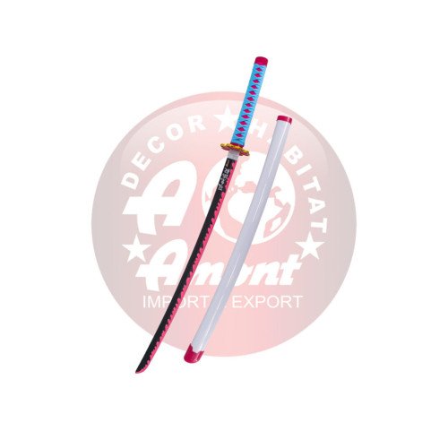 Katana Kanroji Mitsuri Kimetsu no Yaiba (replica bambú)