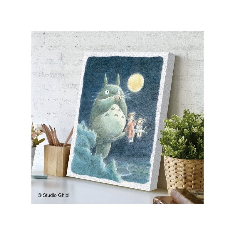 Mi vecino Totoro Coro iluminado por la luna puzzle lienzo Ensky