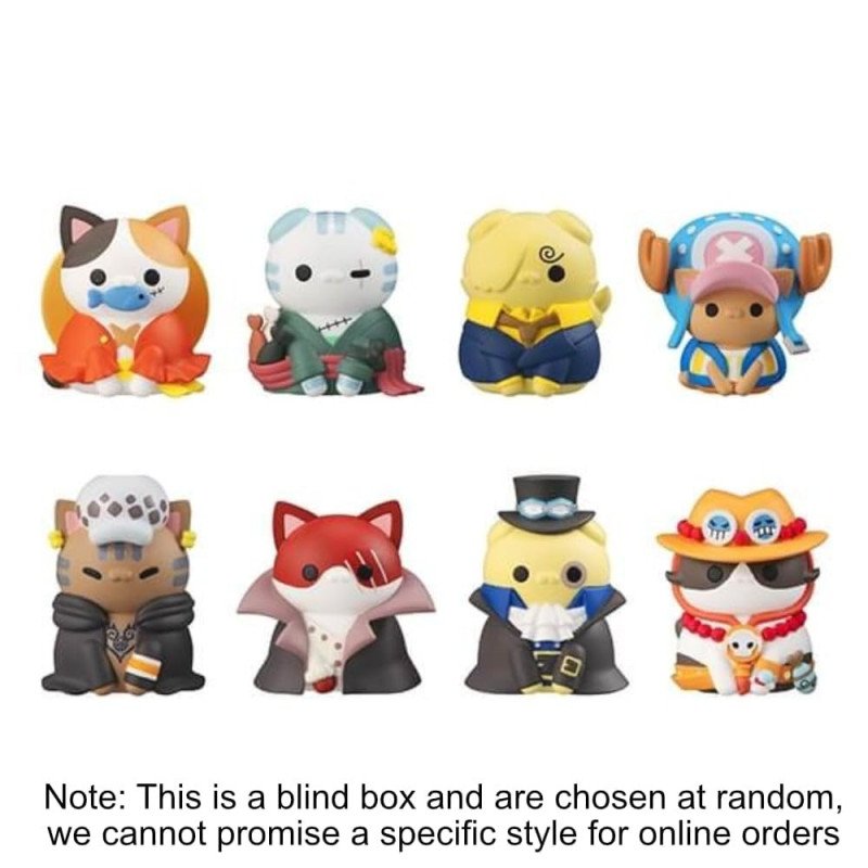 One Piece Mega Cat Project Figuras 3 cm NyanPieceNyan! I'm gonna be king of Paw-rates
