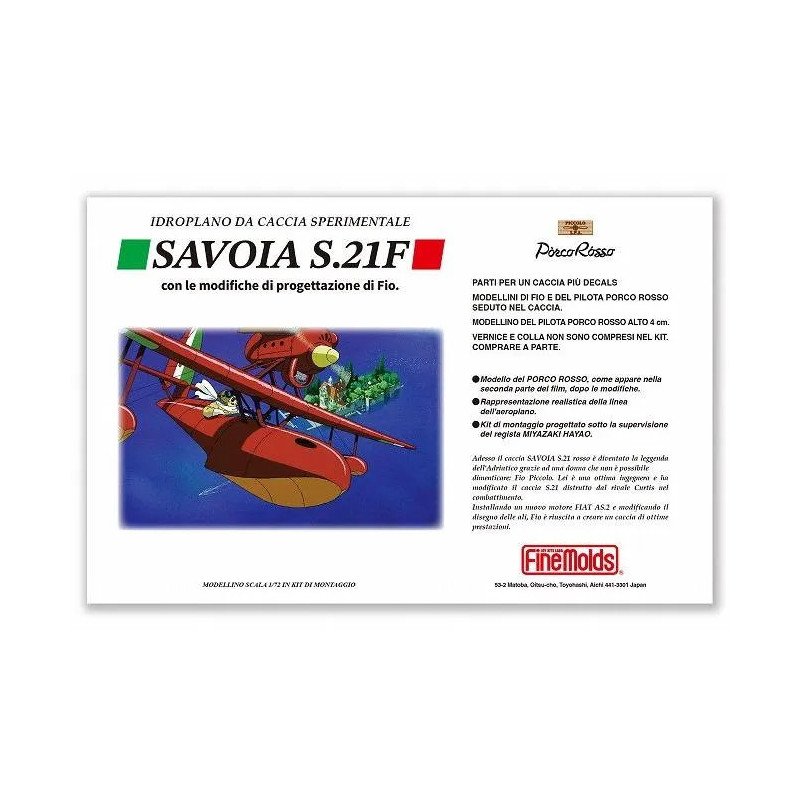 Porco Rosso Savoia S.21F Finemolds 1/ 72 Porco Rosso Savoia S.21F Finemolds 1/ 72