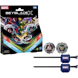 BEYBLADE X - Miles Morales 1-60GN & Green Goblin 9-80HT