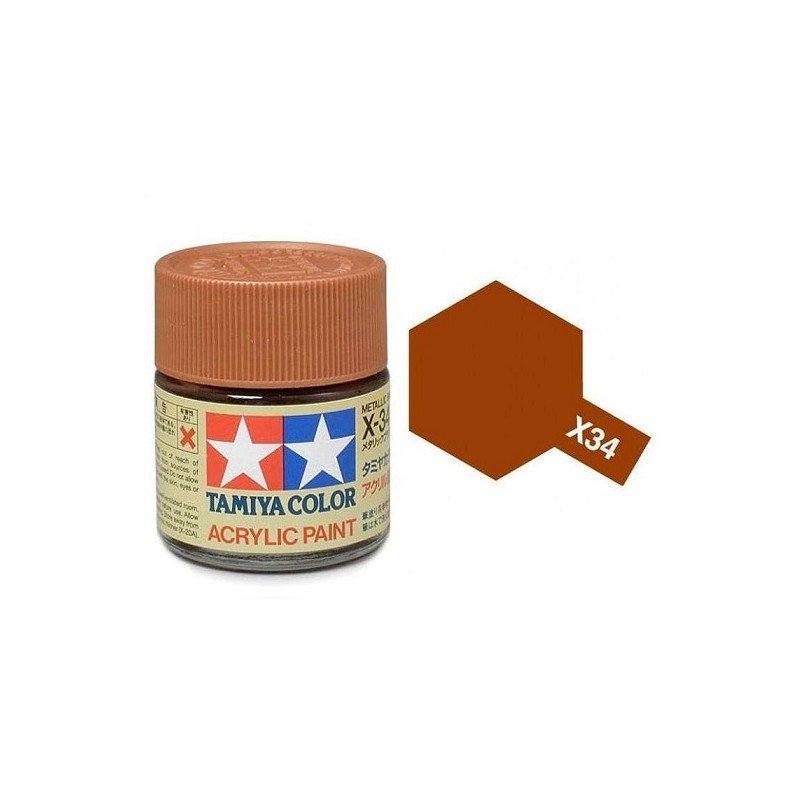 Tamiya x-34 Marrón Metálico 10ml – (Pinturas)