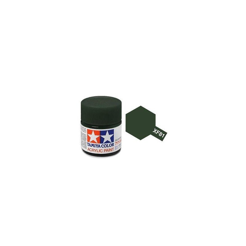 Tamiya xf- 81 Verde Oscuro RAF Mate 10ml – (Pinturas)