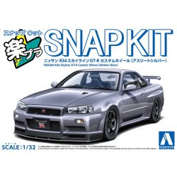 Nissan R34 Skyline GT-R Custom Wheel Snap Kit Aoshima