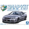 Nissan R34 Skyline GT-R Custom Wheel Snap Kit Aoshima – (Neuheiten)