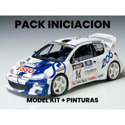 (STARTER PACK)  Peugeot 206 WRC TAMIYA