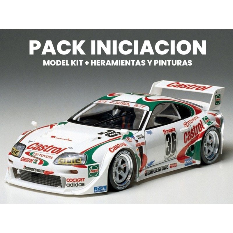 (STARTER PACK)  Castrol Toyota Tom´s Supra GT TAMIYA – (Home)