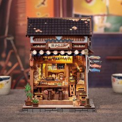 MINIATURE HOUSE - DIY- Choshi no Shitamachi - 218pc + LED Light