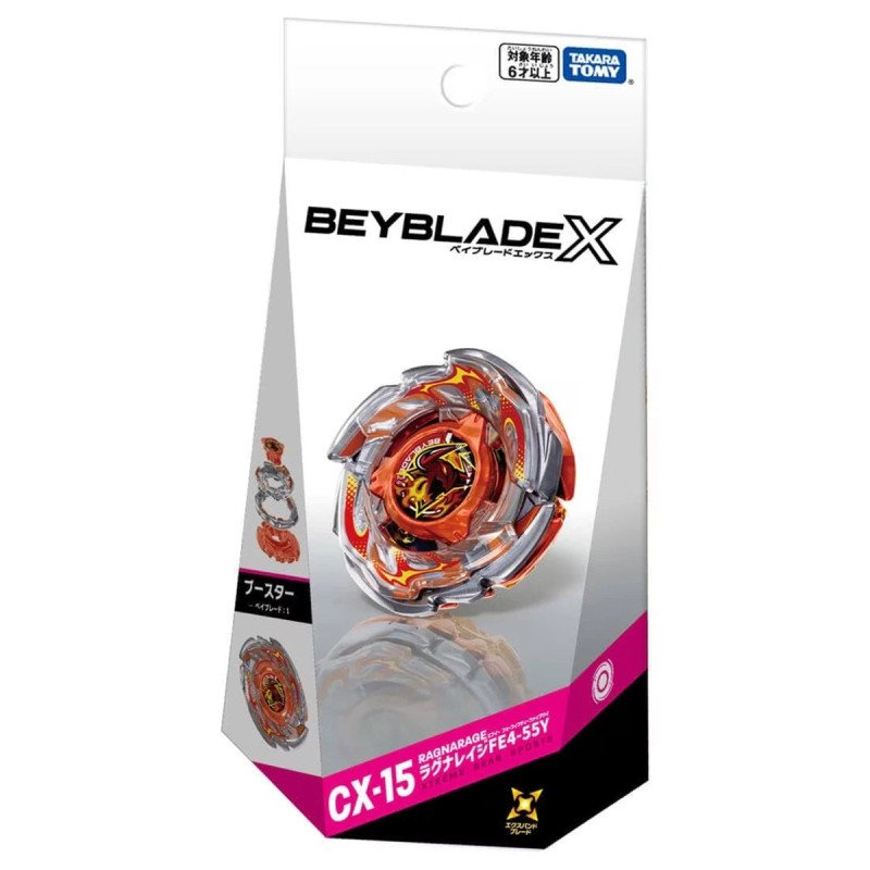 Beyblade X CX-15 Ragna Rage FE4-55Y Booster Takara Tomy – (Preventas)