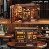MINIATURE HOUSE - DIY- Corner Coffee Shop - 294pc + LED Light – (Neuheiten)