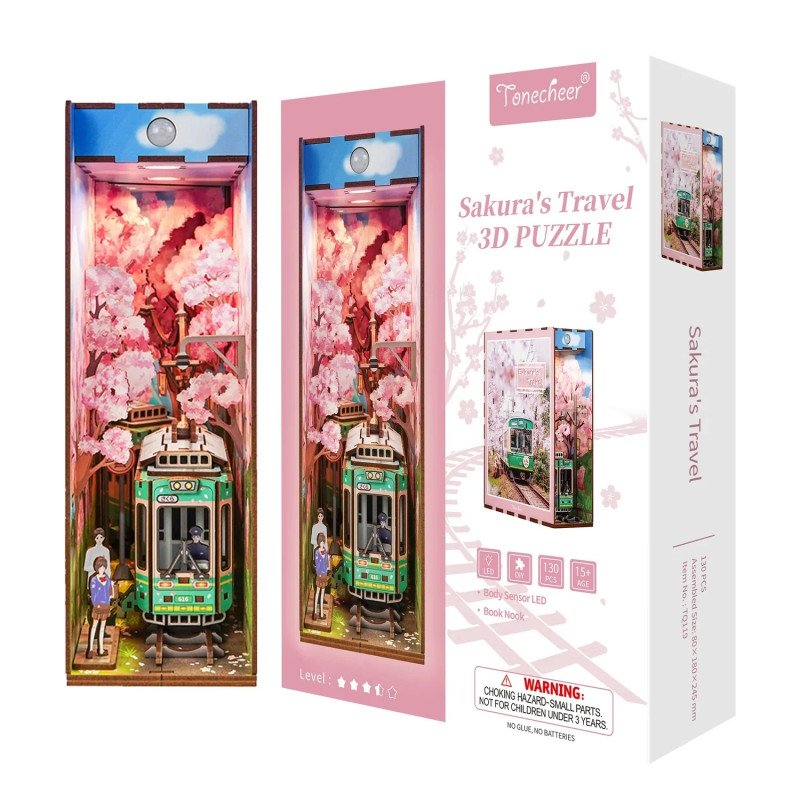 BOOK NOOK KIT - DIY- Sakura's Travel - 130pcs + LED Light – (New arrivals)