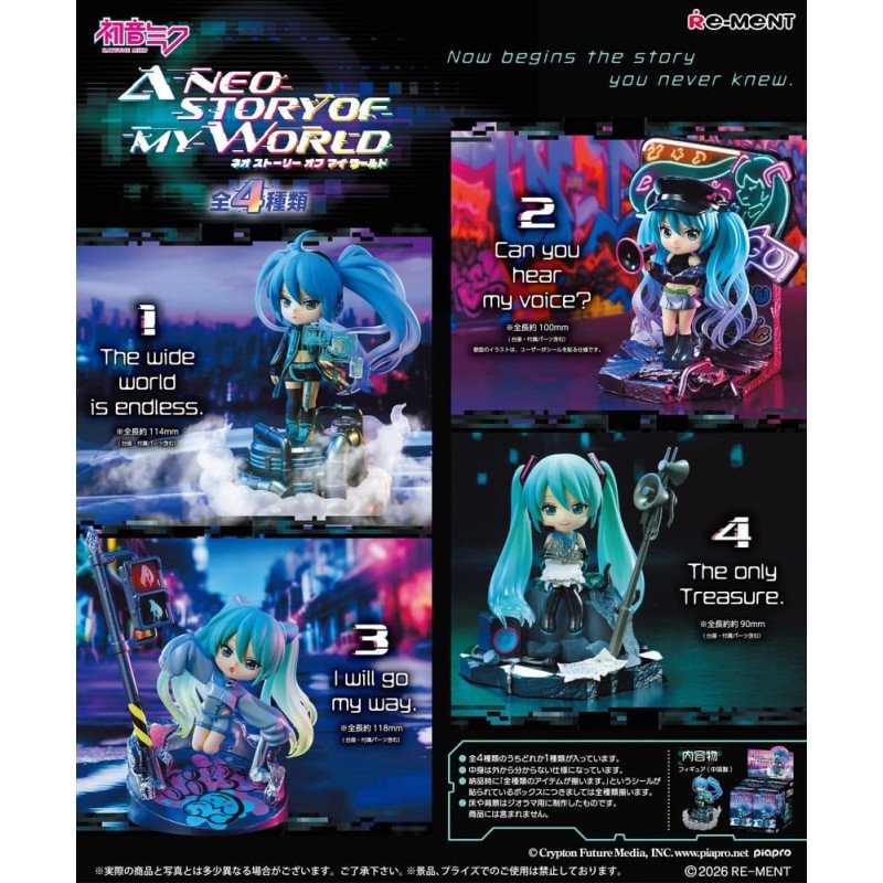 Hatsune Miku Figuras Mini 12 cm Neo Story - Blind Box – (Novedades)