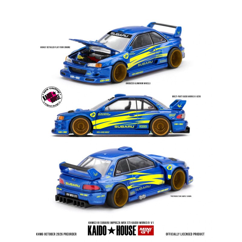 1:64 SUBARU IMPREZA WRX STI KAIDO WORKS V1 1998 – (Home)